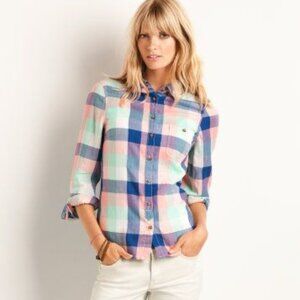 EUC L.O.G.G. by H&M Large Checkered Button Down Shirt Sz 14